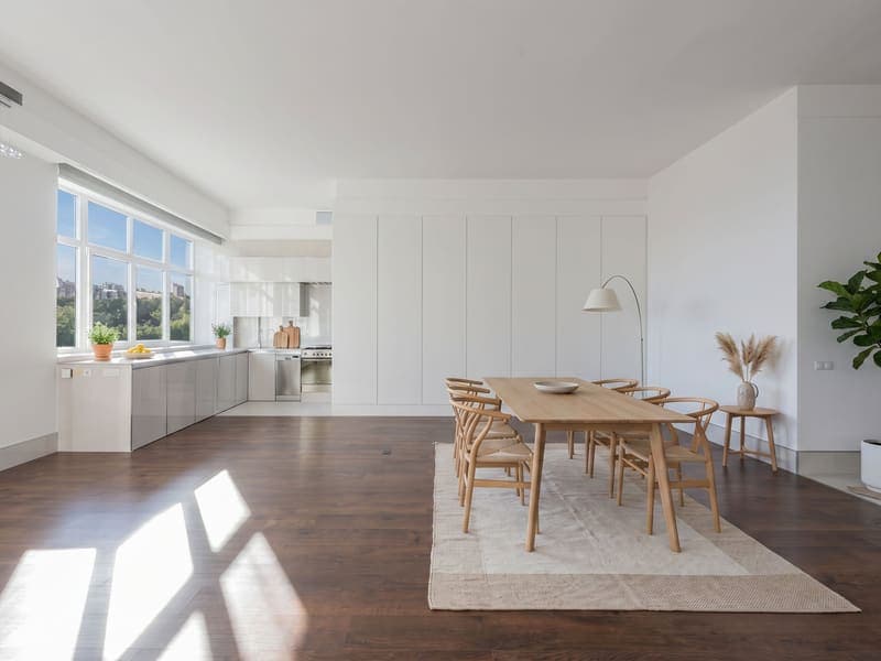Scandinavian staged kitchen — AI virtual staging result